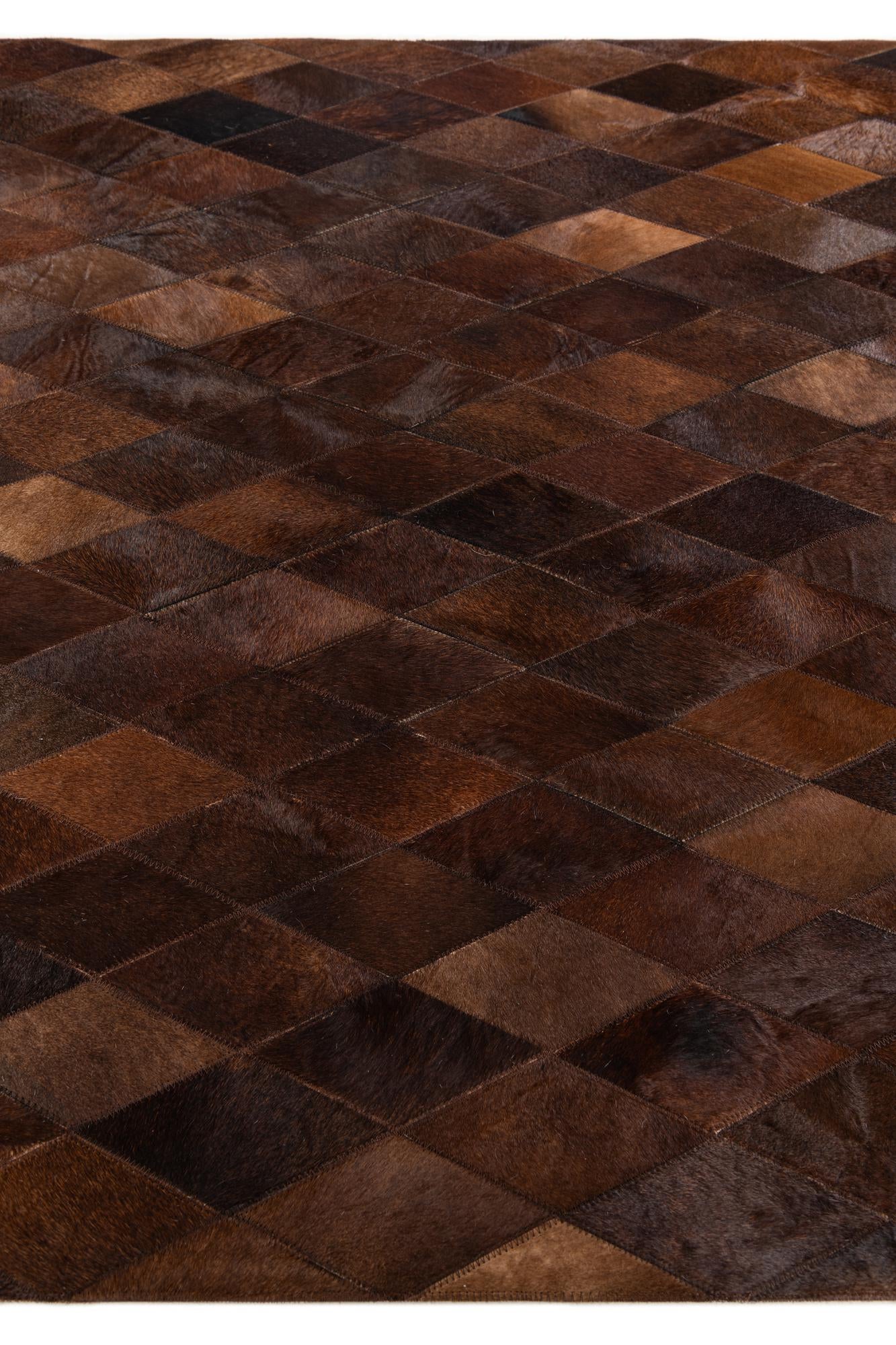 4' 1 x 5' 10 Cowhide Stocks Rug