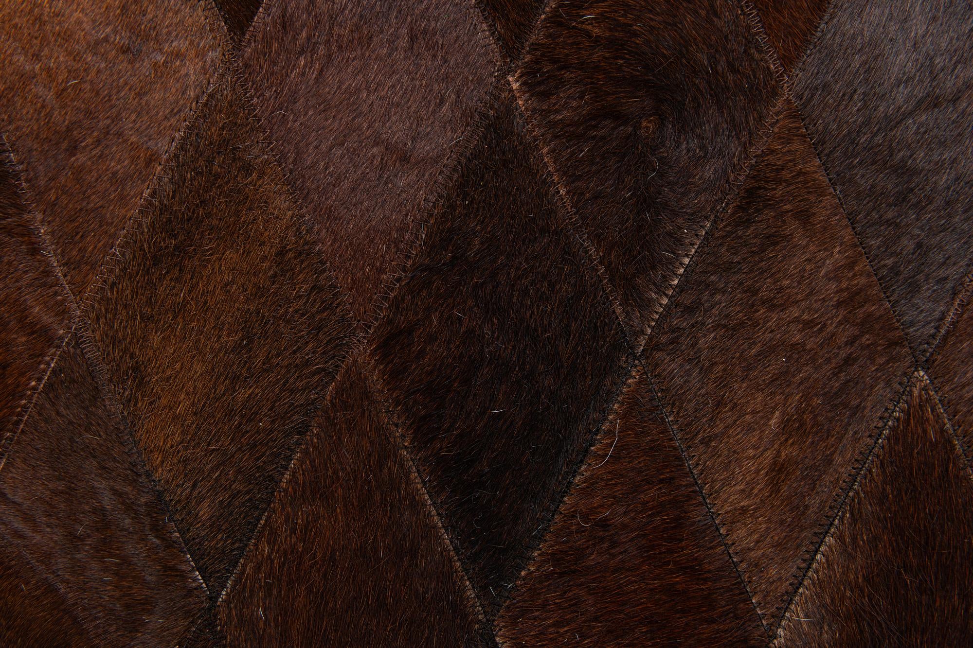 4' 1 x 5' 10 Cowhide Stocks Rug