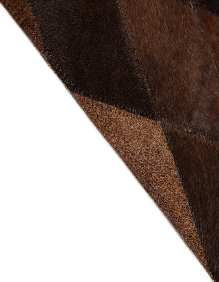 Detail image of 4' 1 x 5' 11 Cowhide Stocks Rug