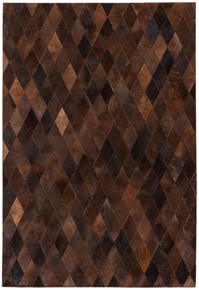 Detail image of 4' 1 x 5' 11 Cowhide Stocks Rug