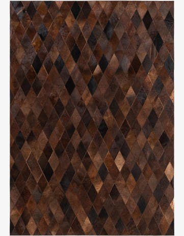 4' 8 x 6' 9 Cowhide Stocks Rug