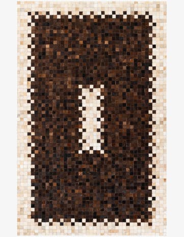 5' 1 x 8' Cowhide Stocks Rug