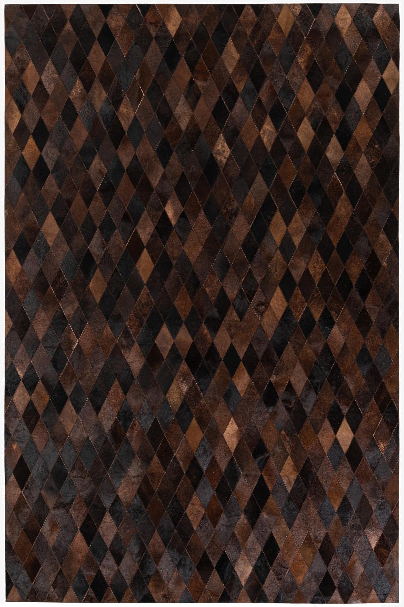 6' 6 x 9' 11 Cowhide Stocks Rug