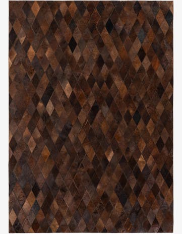 5' 7 x 7' 11 Cowhide Stocks Rug