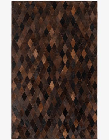 4' 11 x 7' 11 Cowhide Stocks Rug
