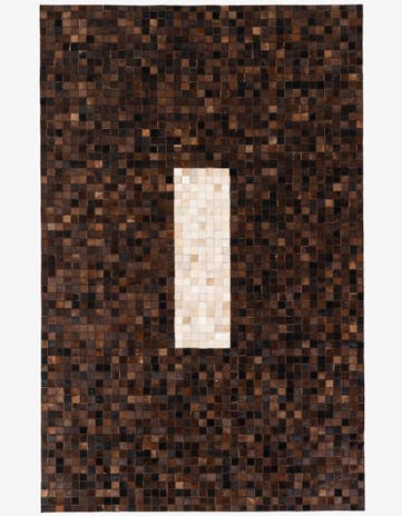 5' 1 x 8' Cowhide Stocks Rug