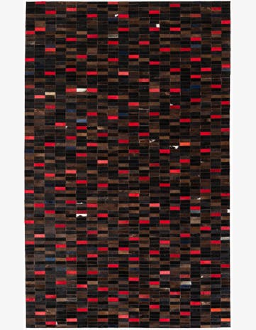 5' x 8' Cowhide Stocks Rug