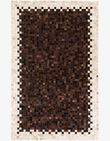 5' 1 x 8' 2 Cowhide Stocks Rug