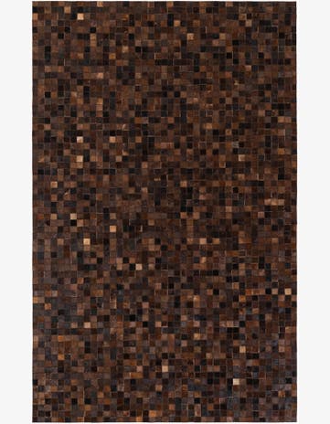 5' 1 x 8' Cowhide Stocks Rug