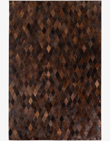 6' 6 x 9' 10 Cowhide Stocks Rug