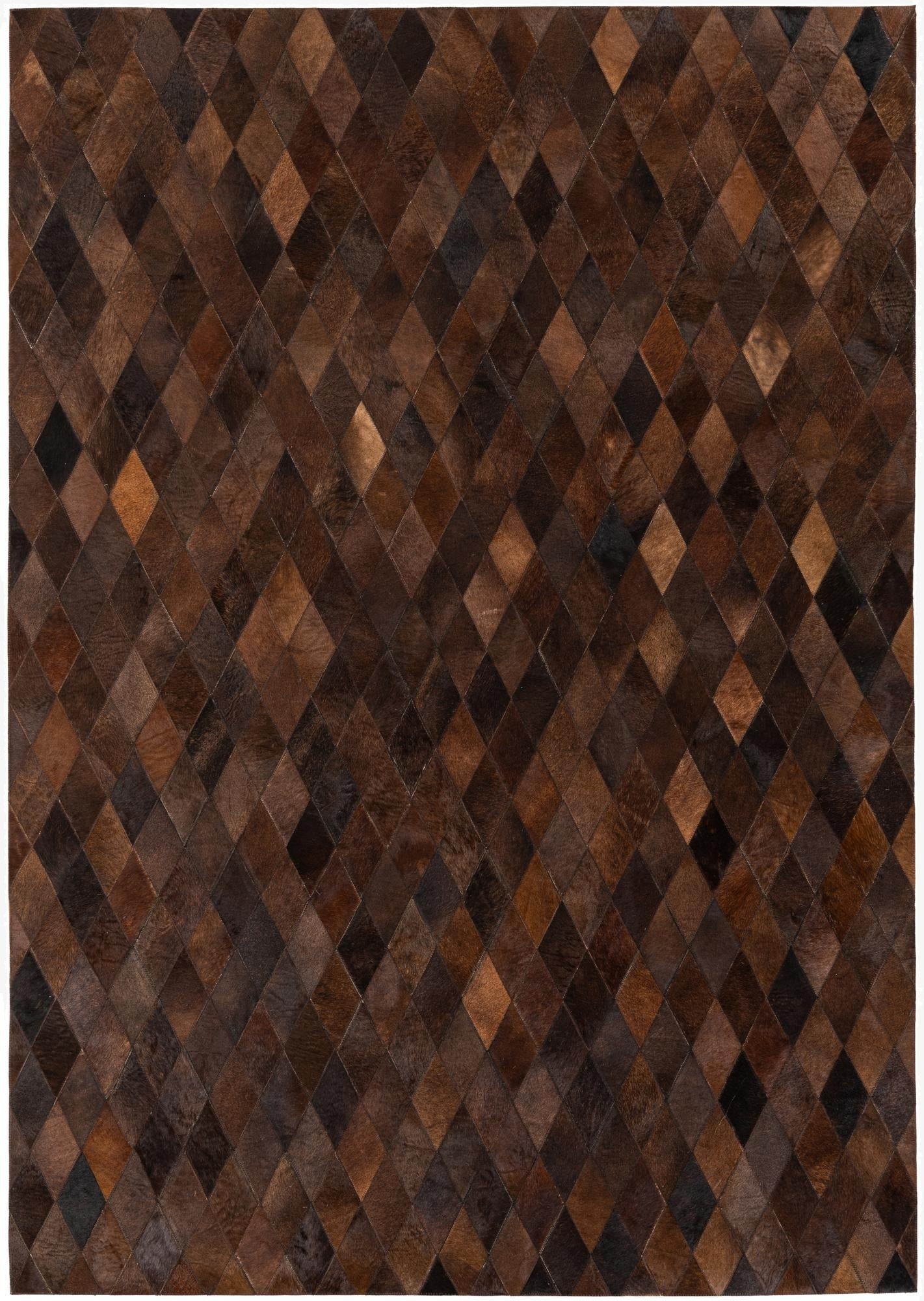 5' 7 x 7' 11 Cowhide Stocks Rug