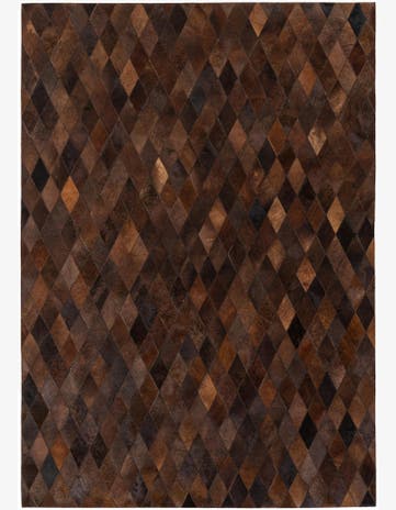 5' 7 x 7' 11 Cowhide Stocks Rug