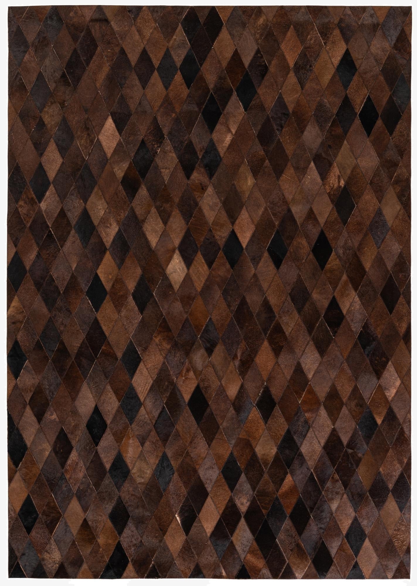 5' 8 x 8' Cowhide Stocks Rug