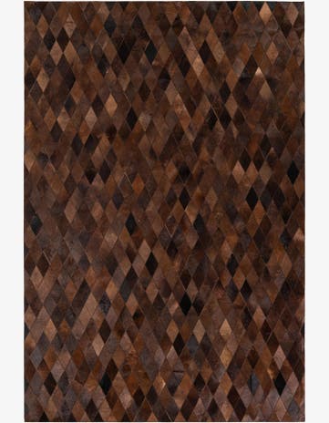 6' 7 x 9' 10 Cowhide Stocks Rug