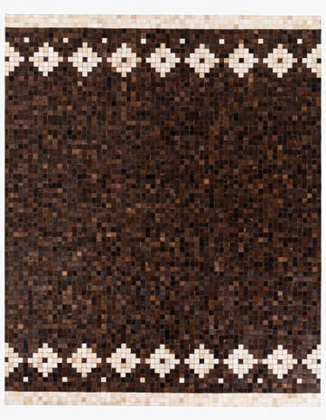 8' 1 x 9' 11 Cowhide Stocks Rug