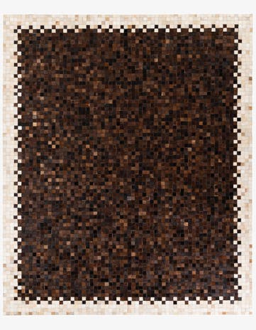 8' 1 x 9' 10 Cowhide Stocks Rug