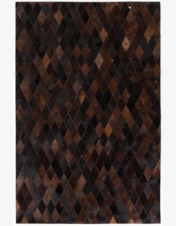 5' 2 x 8' Cowhide Stocks Rug