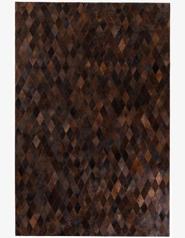 6' 6 x 9' 10 Cowhide Stocks Rug