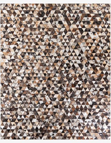 8' 1 x 10' Cowhide Stocks Rug