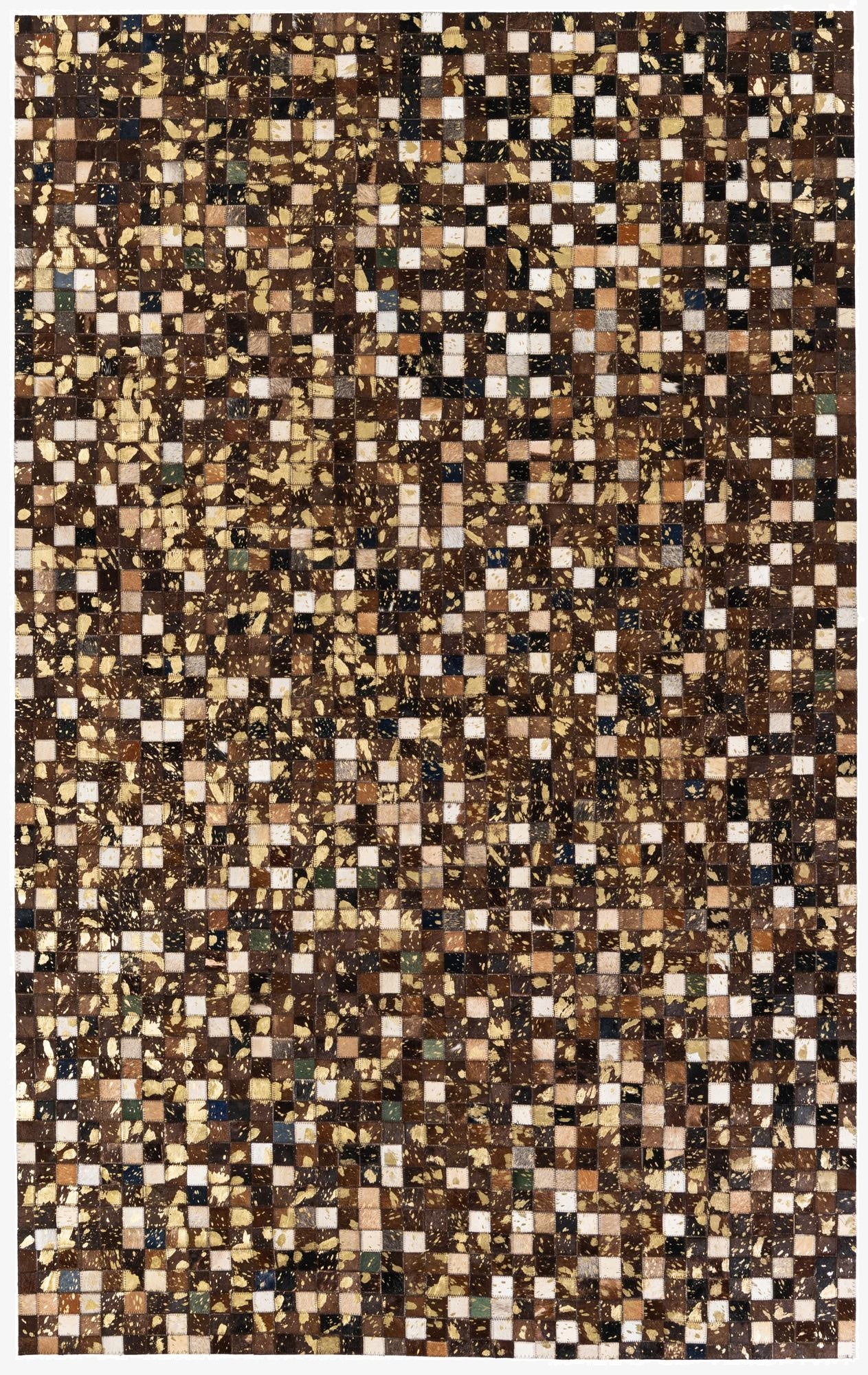 5' x 8' Cowhide Stocks Rug