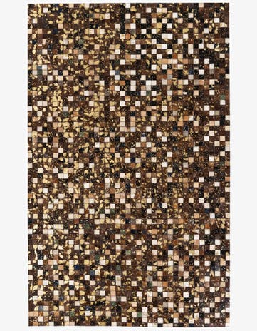 5' x 8' Cowhide Stocks Rug