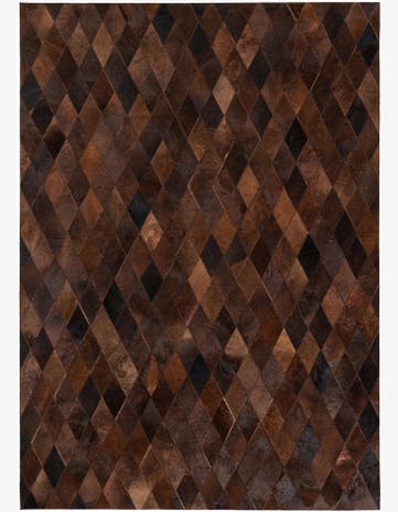 4' 9 x 6' 8 Cowhide Stocks Rug