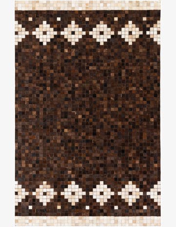 5' 2 x 8' Cowhide Stocks Rug