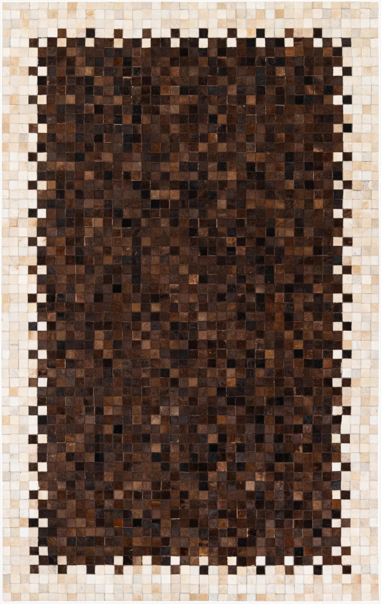 5' x 8' Cowhide Stocks Rug