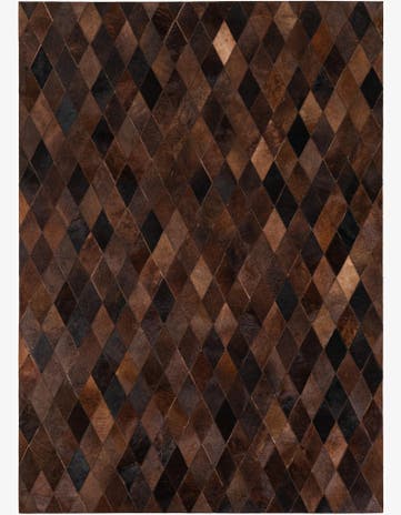 4' 9 x 6' 9 Cowhide Stocks Rug