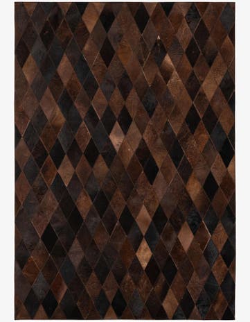 4' 1 x 5' 10 Cowhide Stocks Rug