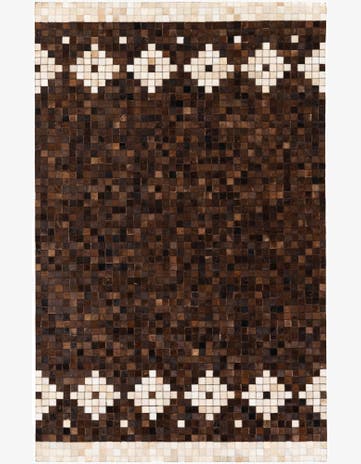5' 1 x 7' 11 Cowhide Stocks Rug