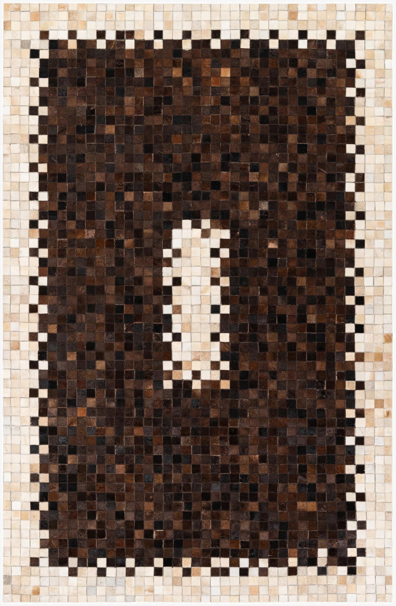 5' 3 x 8' Cowhide Stocks Rug