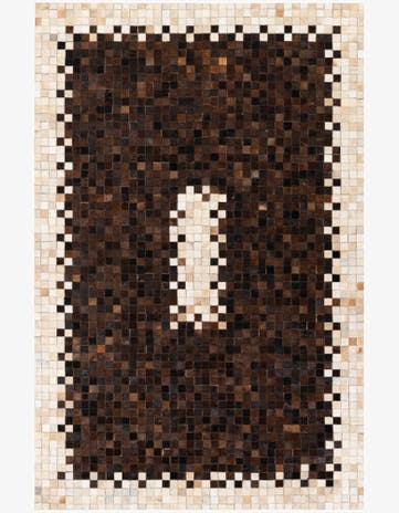 5' 3 x 8' Cowhide Stocks Rug