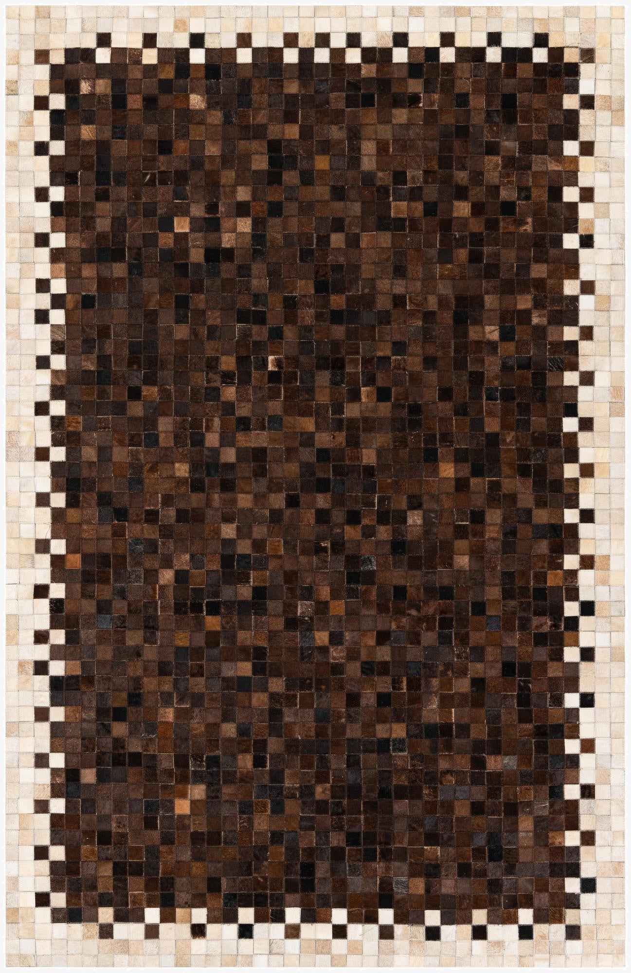 5' 1 x 7' 10 Cowhide Stocks Rug