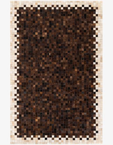 5' 1 x 7' 10 Cowhide Stocks Rug