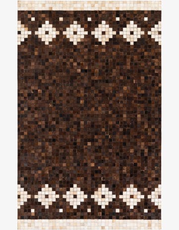 5' 1 x 8' 3 Cowhide Stocks Rug
