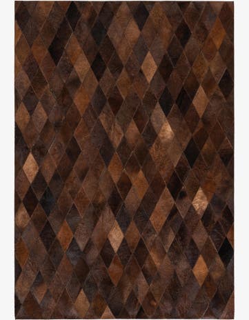 4' 1 x 5' 10 Cowhide Stocks Rug