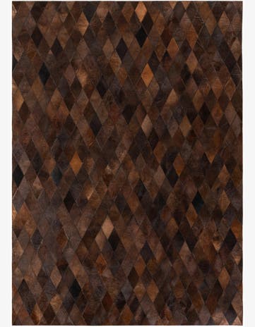 5' 7 x 7' 11 Cowhide Stocks Rug