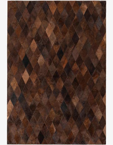 4' 1 x 5' 11 Cowhide Stocks Rug