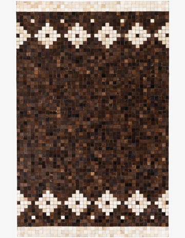 5' 2 x 8' Cowhide Stocks Rug