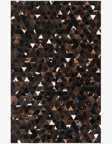 5' x 7' 10 Cowhide Stocks Rug