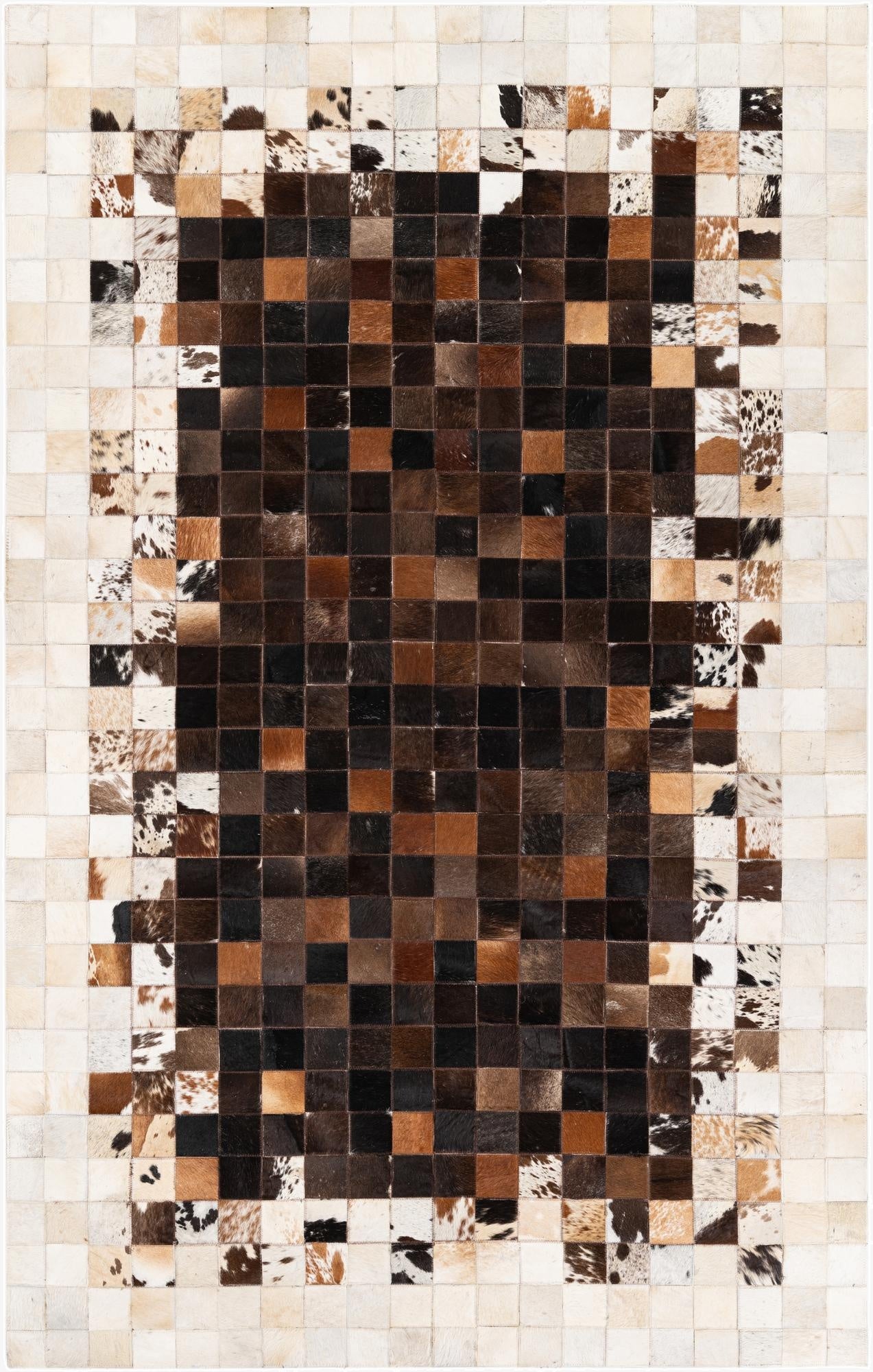 5' x 7' 11 Cowhide Stocks Rug