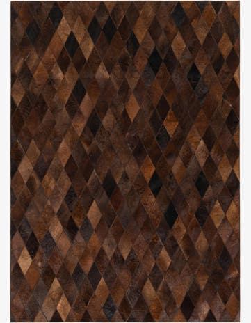 4' 8 x 6' 6 Cowhide Stocks Rug