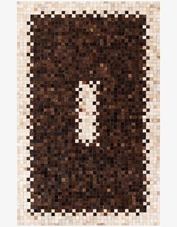 5' 2 x 8' 1 Cowhide Stocks Rug