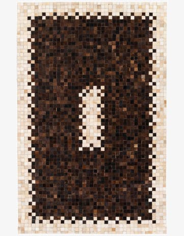 5' 2 x 8' Cowhide Stocks Rug