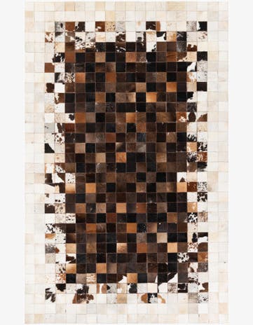 5' 2 x 8' Cowhide Stocks Rug
