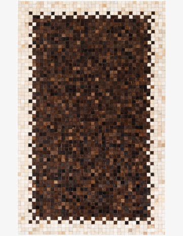 5' x 7' 11 Cowhide Stocks Rug