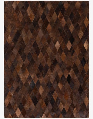 4' 8 x 6' 6 Cowhide Stocks Rug