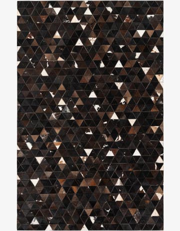 5' 1 x 8' Cowhide Stocks Rug