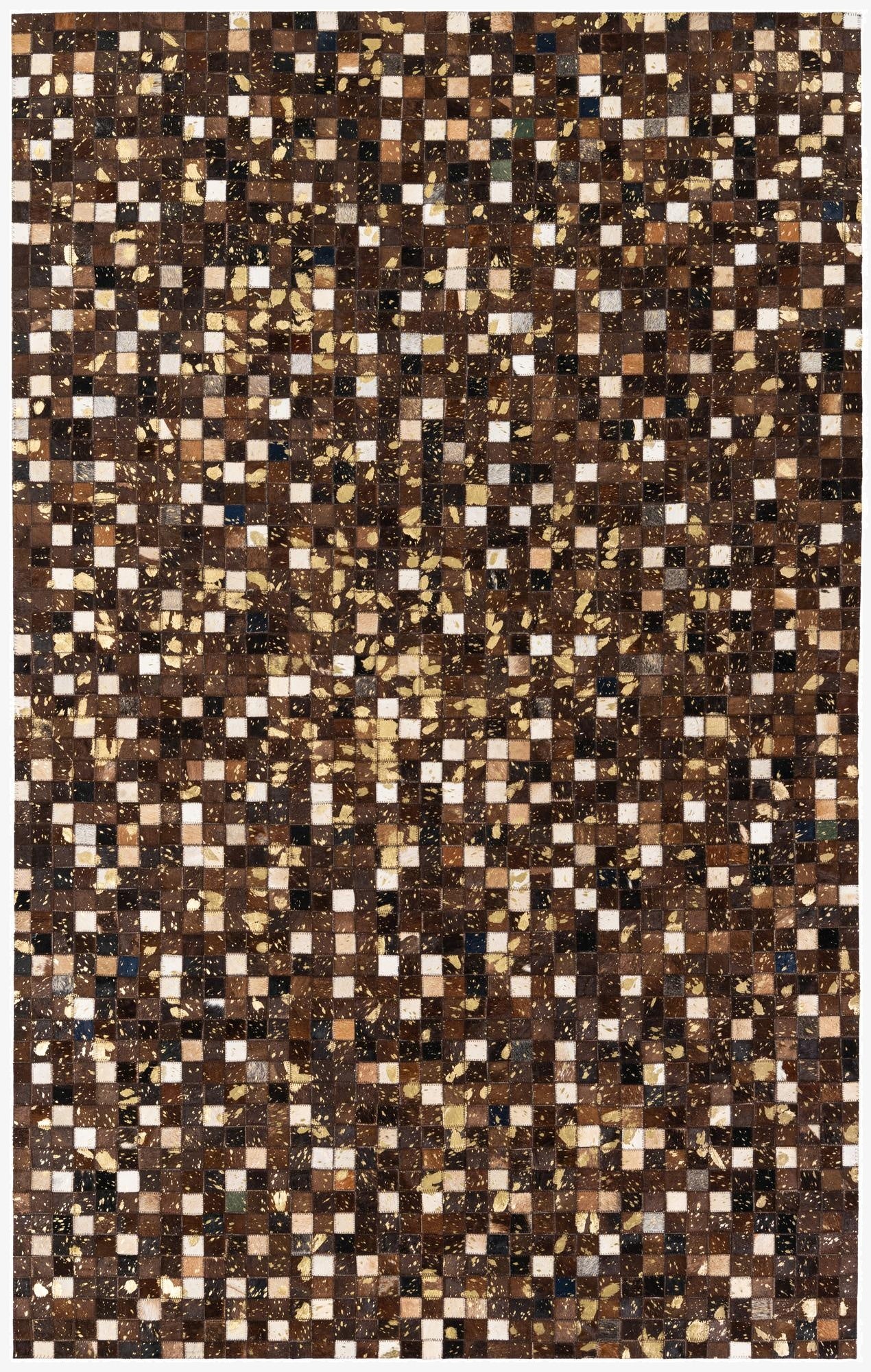 5' x 8' Cowhide Stocks Rug